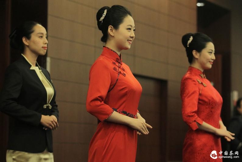 茶叶茶艺师旗袍美女