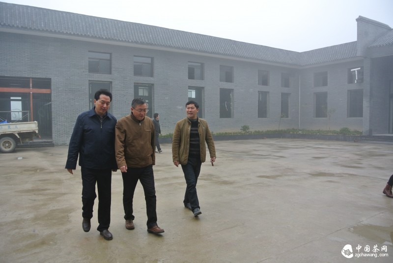 2、在现代茶叶加工车间调研