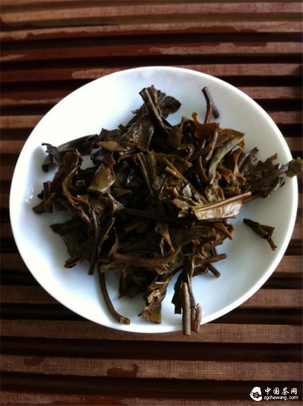 普洱茶生茶叶底