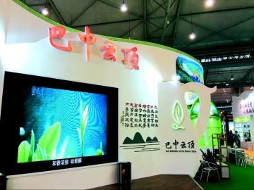 &ldquo;巴中云顶&rdquo;展厅一角。