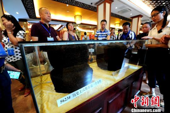 图为媒体记者深入茶厂体验梧州千年茶文化。　胡雁 摄