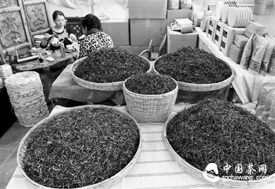 茶博会现场一景。