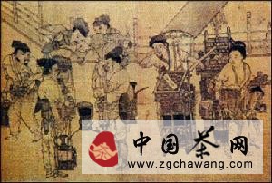 斗茶图卷图片